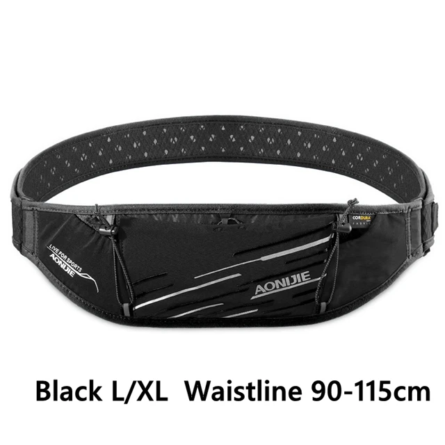 AONIJIE W952 сумка с талией пояс гидратации пакет держатель для бутылки с водой для марафона Пеший Туризм Кемпинг - Цвет: LXL Black