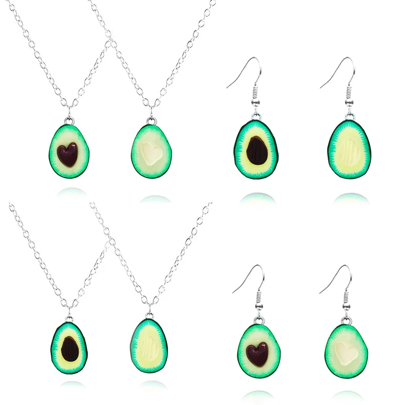 Новое поступление! 1 пара регулируемое ожерелье в форме сердца фрукта