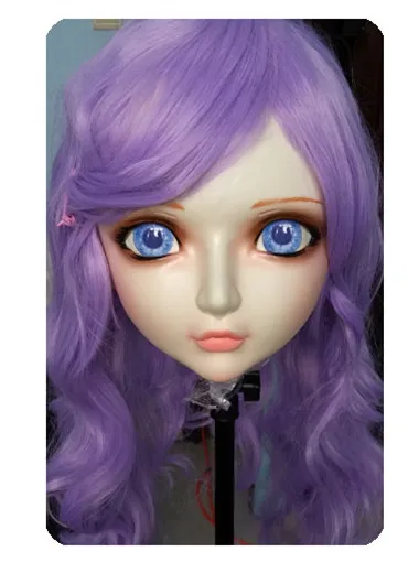 (GL020) Женская/Девичья Милая полимерная полуголовная маска кигуруми BJD косплей