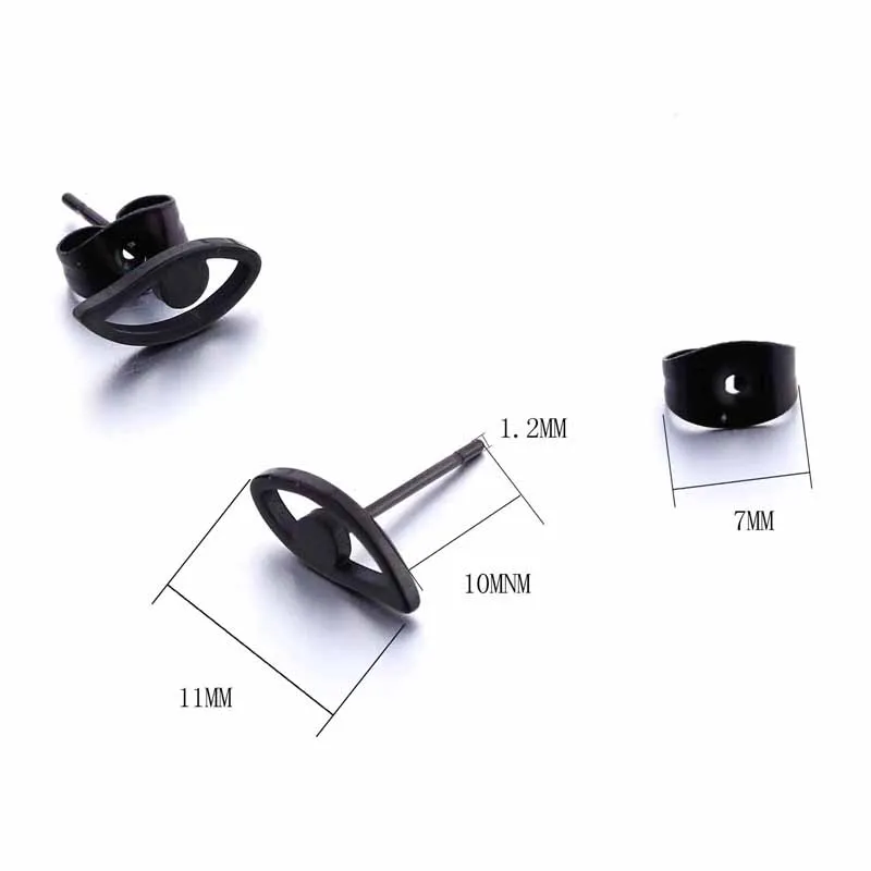 1 пара женские серьги-гвоздики в форме глаза | Украшения и аксессуары