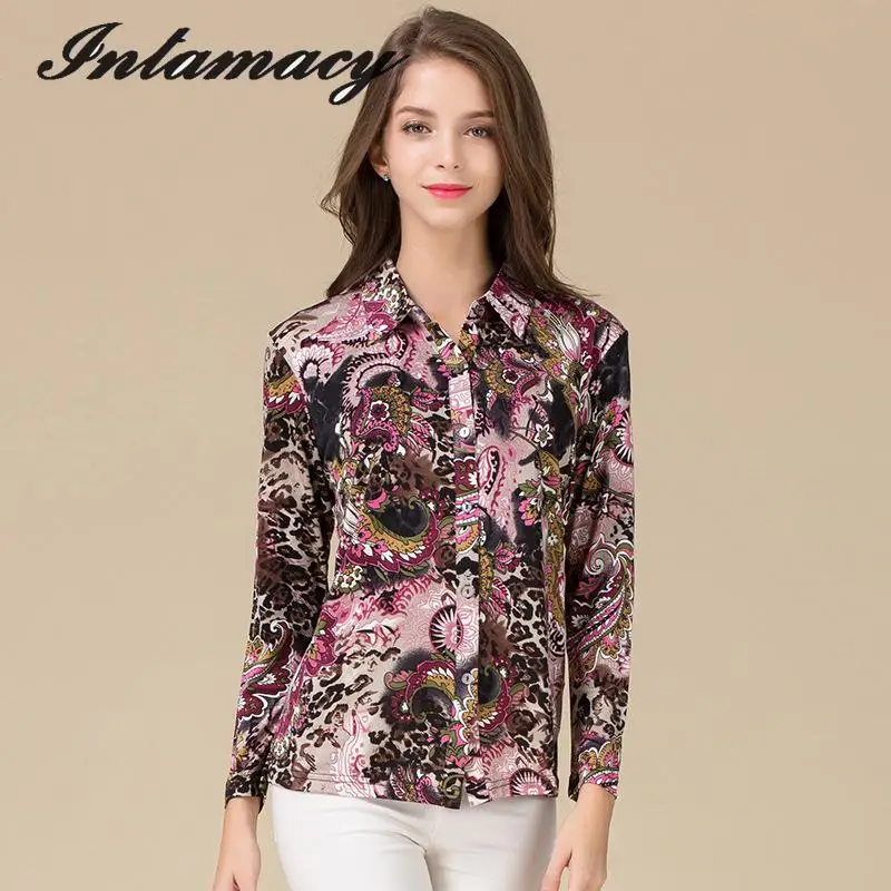 Новая шелковая трикотажная рубашка свободная большого размера из 100%