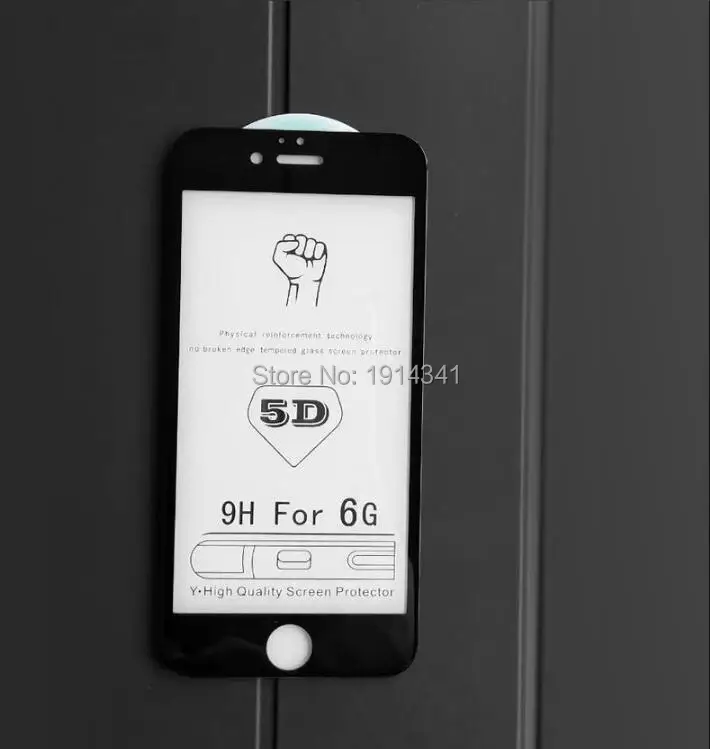 SZAICHGSI 5D полное покрытие закаленное стекло для iPhone 6 7 8 plus X изогнутый край 9H