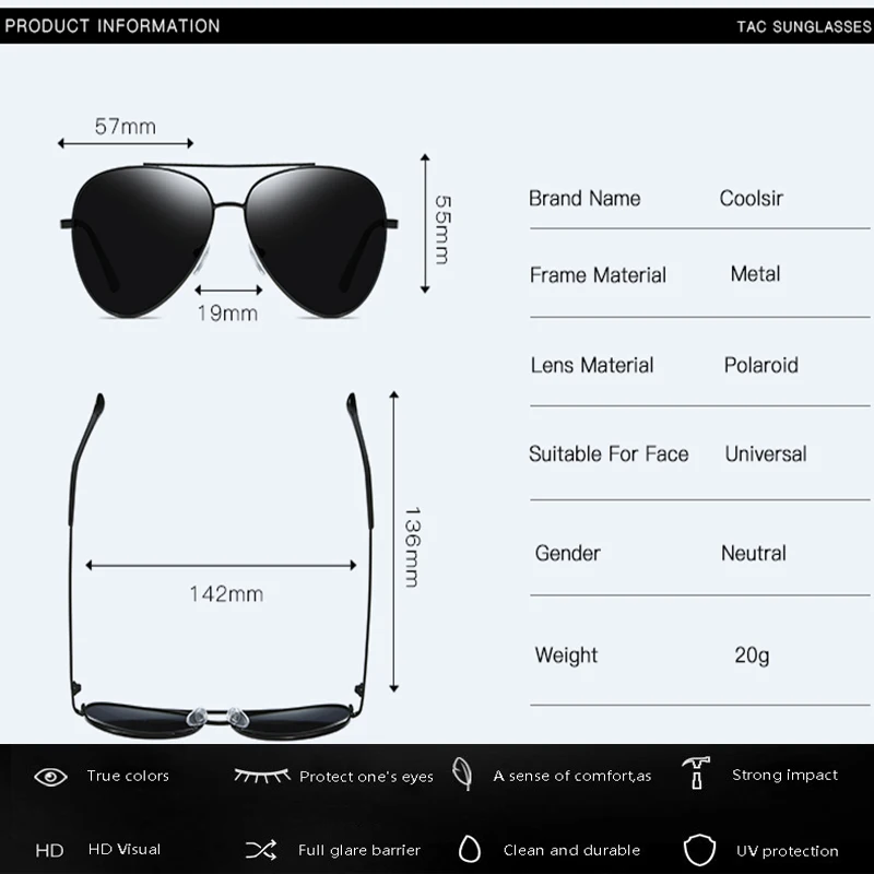 Для мужчин солнцезащитные очки поляризованные Uv400 для вождения Винтажные