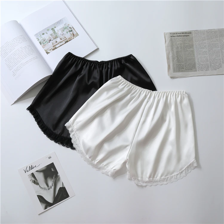2019 летние кружевные лоскутные шорты из молочного волокна безопасные короткие