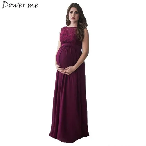Maternity Dress 2018 Pregnancy Clothes Pregnant Women Lady Elegant Vestidos Lace Party Formal Evening | Мать и ребенок