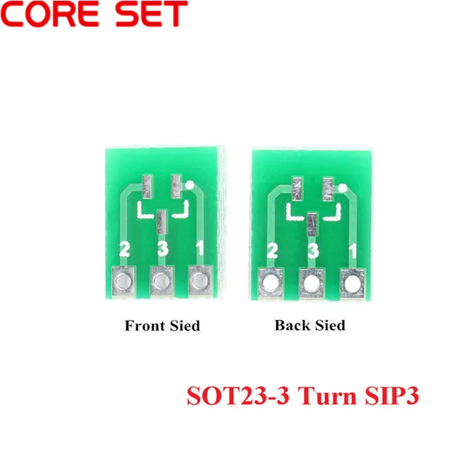 20 шт. SOT23 3 Поворотная SIP3 SMD адаптер для DIP конвертер пластина SOT розетка sip ic PCB плата