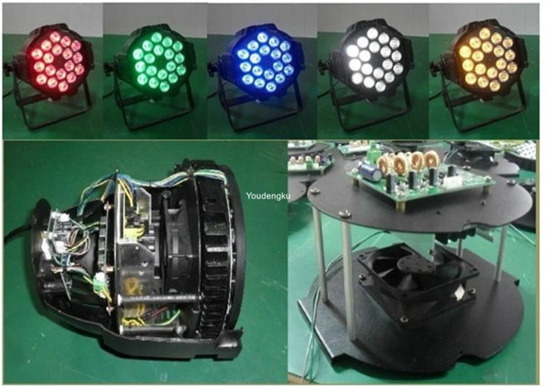 30 шт. проекционные лампы для мытья стекол 18x15 Ватт rgbwa led par light 5in1 64 сценическое