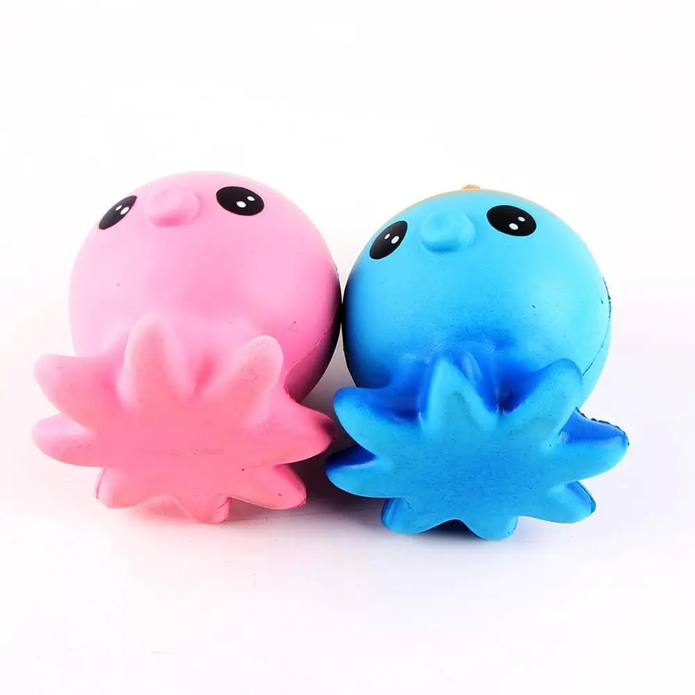 

12CM Rainbow Cute Horse Octopus Squeeze Doll Decor Slow Rising Squeeze Toy Kids Fun Novelty Anti-stress Squeeze Toy Gift