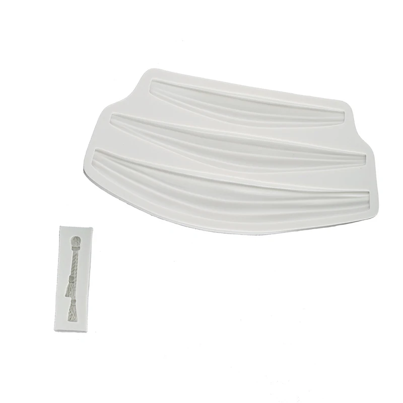 2 шт./компл. винтажные атласные ленты формы силиконовые периферийные складные