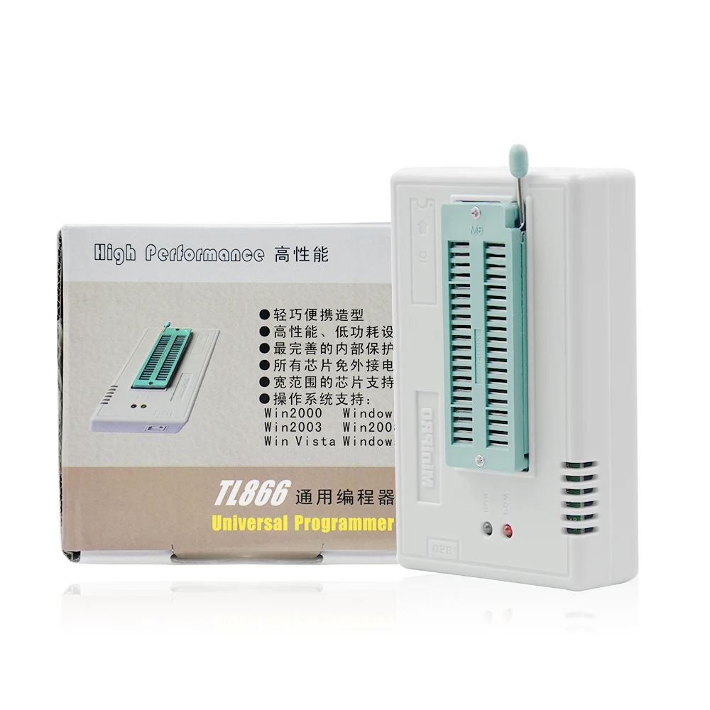 Новейший minipro TL866II плюс USB Универсальный программатор+ 10 элементов IC Адаптеры высокая скорость руководство на английском языке