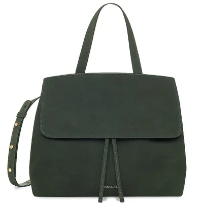 dark green Mansurstudio классическая сумка из искусственной замши Женская замшевая кожаная сумка - Цвет: dark green