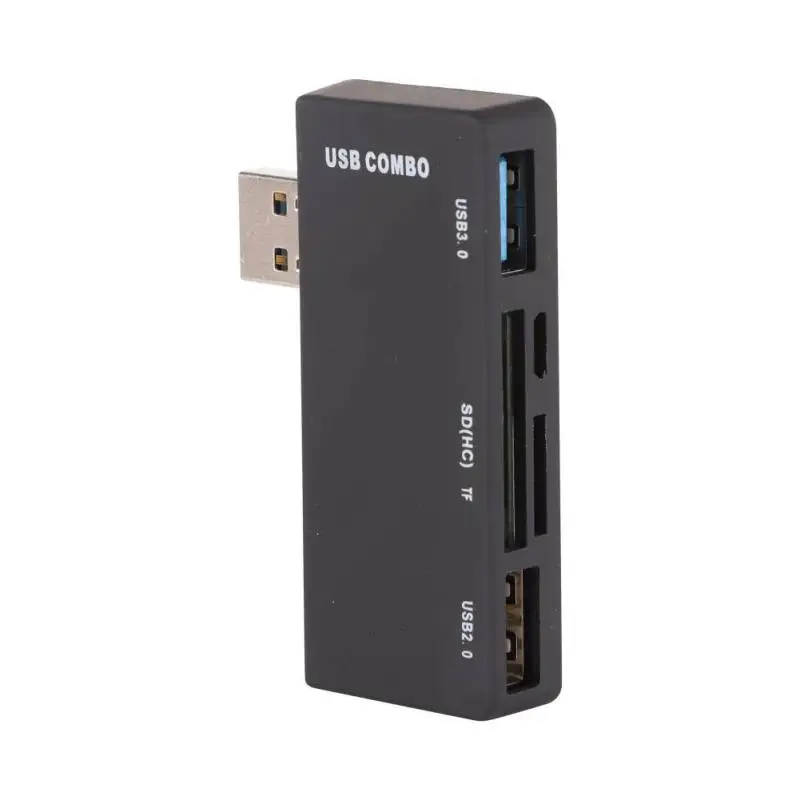 4 в 1 USB 3 0 концентратор 2 слота для карт устройство чтения Plug and play адаптер горячего