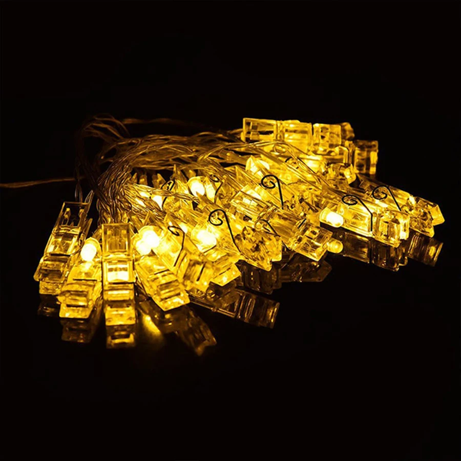 2 м 20LED держатель для фотографий светодиодные гирлянды рождества Нового года