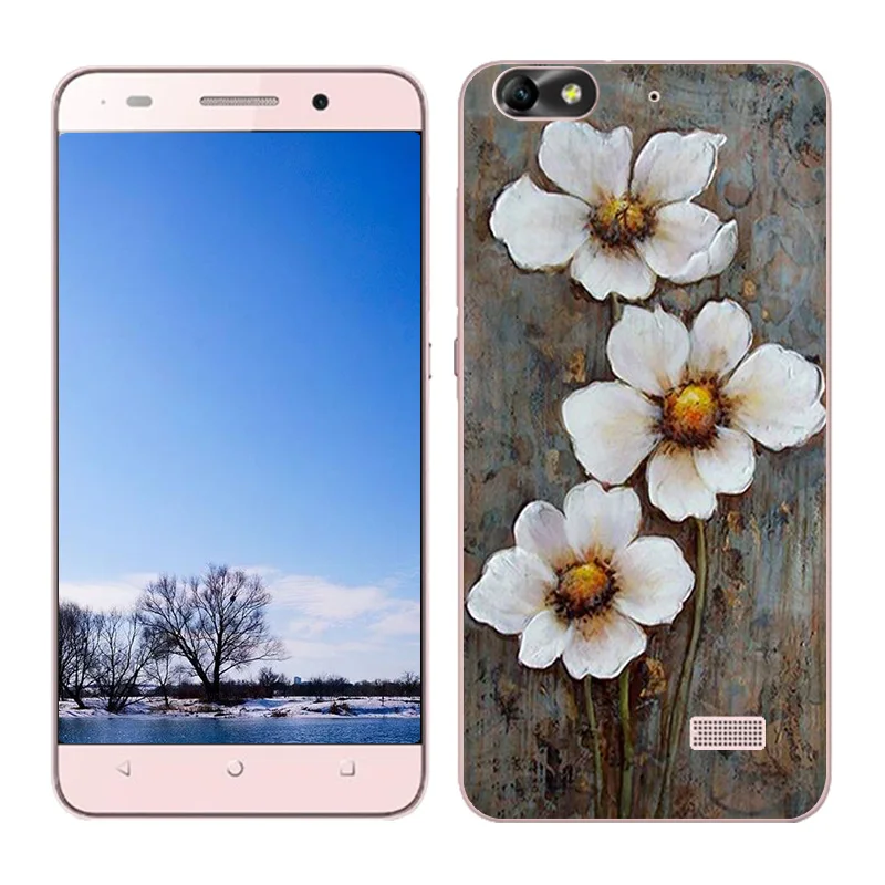 Роскошный мягкий силиконовый чехол для Huawei Honor 4C с масляной росписью защитная