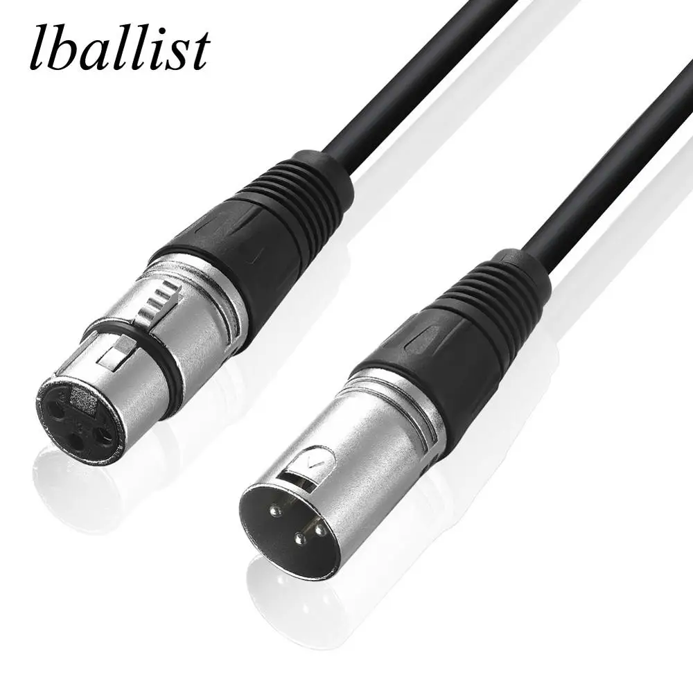 Кабель lballist XLR с разъемом типа Папа мама медный аудиокабель для микрофона миксера