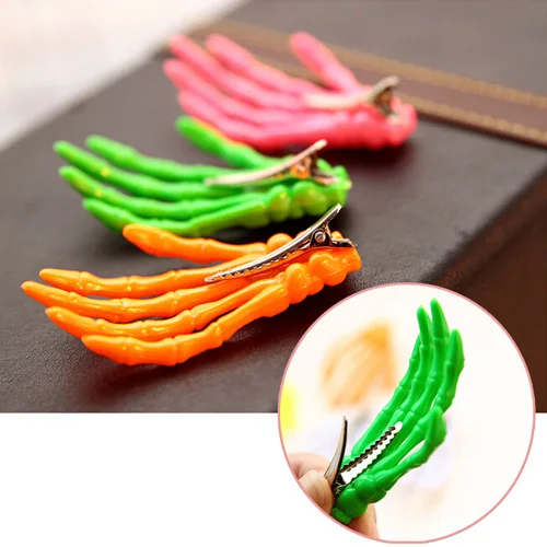 4 шт. Много Зомби Черепа Скелет Руки Кость Коготь Заколки Для Волос Halloween Party