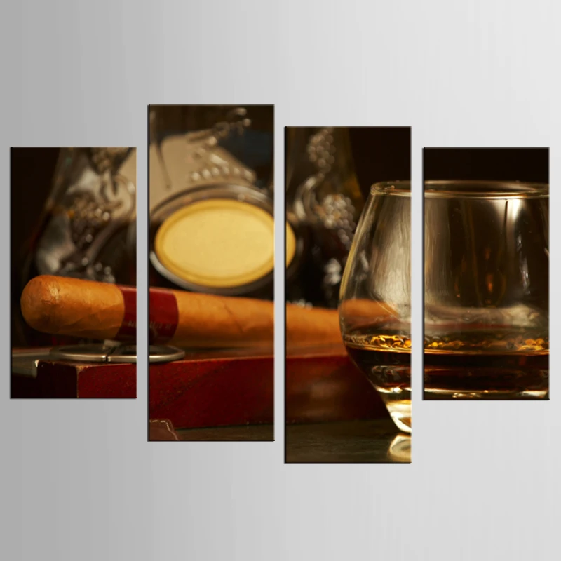 4 шт. настенные картины на холсте с рисунком сигар|custom canvas print|canvas printsprint on |