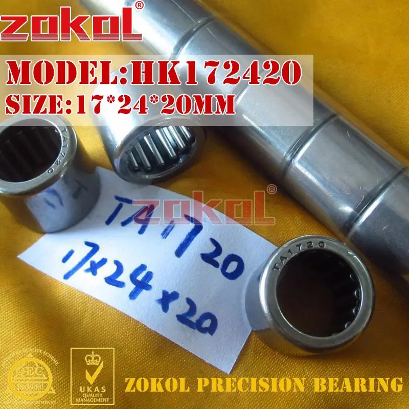 Подшипник ZOKOL HK172415 TA1715 HK172420 TA1720 игольчатый роликовый подшипник 17*24*15 мм 17*24*20