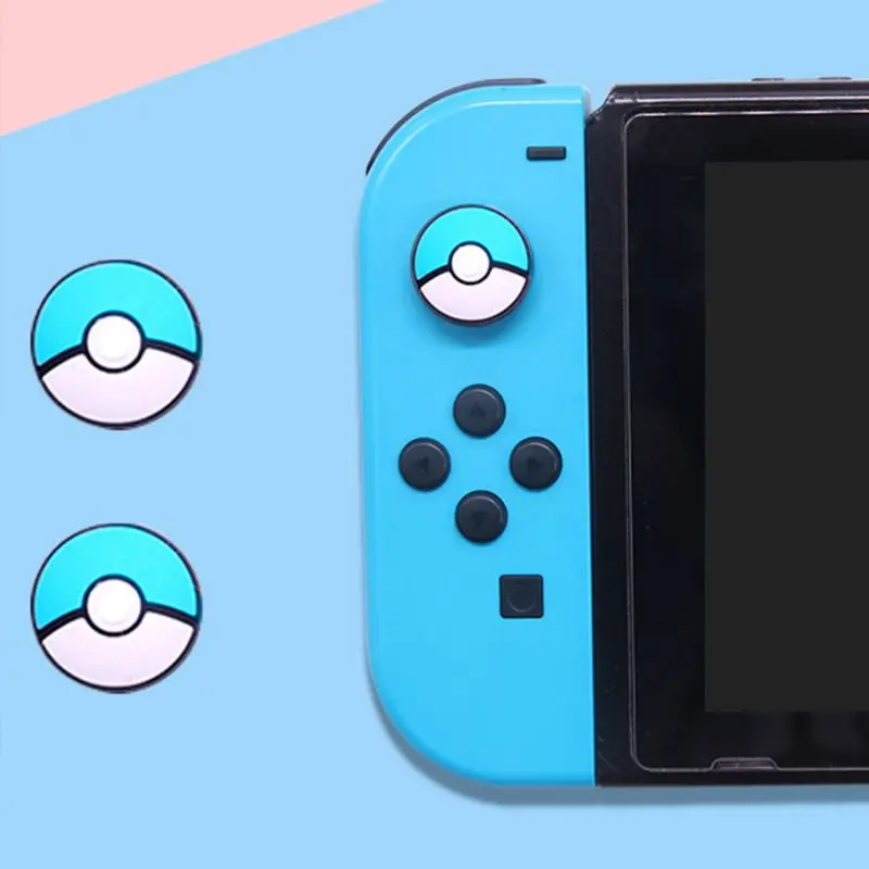 1 пара аналоговых силиконовых зажимов для большого пальца Joy Con Nintendo Switch NS