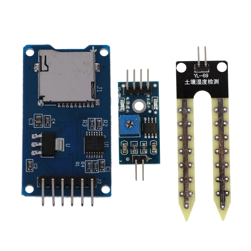 Модуль обнаружения влажности гигрометра почвы датчик для Arduino PI & SPI Reader Mini SD карта