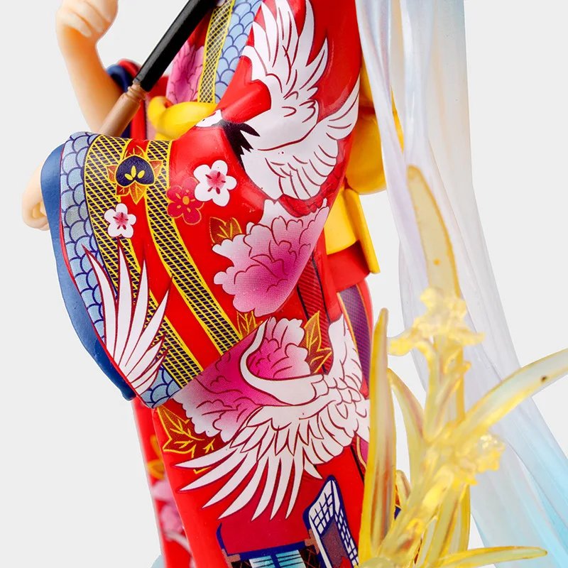 Аниме Рисунок 20 см Hatsune Miku кимоно косплей 1/8 Масштаб Окрашенные ПВХ фигурку Модель