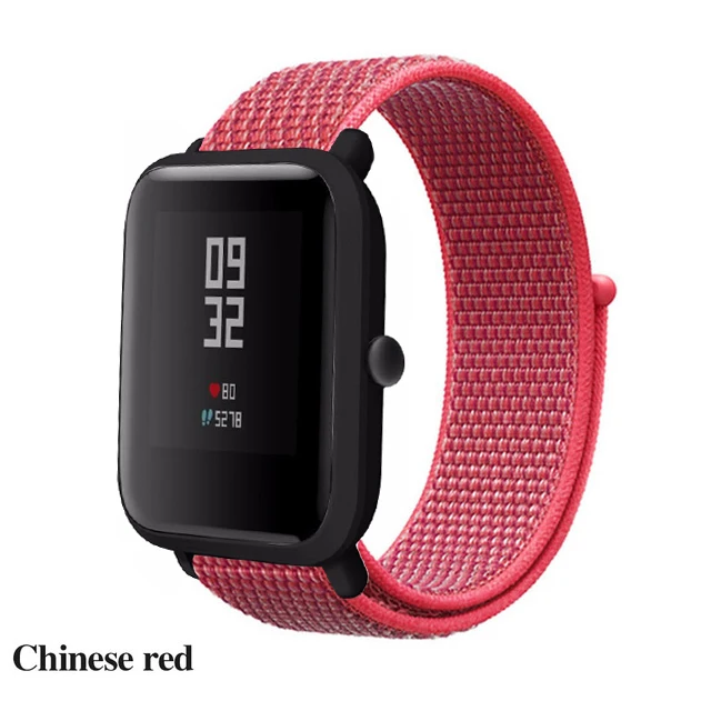 Нейлоновая петля тканый ремешок для Xiaomi Amazfit ремешок Bip часы ремешок для Huami Amazfit Bip/GTS Смарт часы браслет
