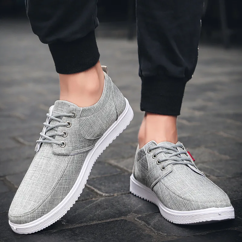 2019 Men Casual Shoes Spring Autumn Breathable Flats Sneakers Zapatillas Hombre Fashion Lace Up Canvas Mens Trainers | Обувь