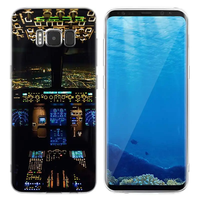 KMUYSL самолет аэроплан из ТПУ, прозрачный, мягкий чехол оболочка для samsung Galaxy S9 S8 Plus S7 S6 Edge - Цвет: 022