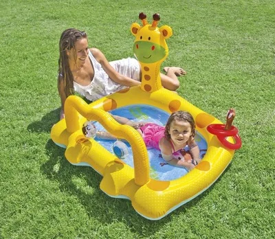 Giraffe Pool Жираф детский Piscina надувной бассейн детский плавательный бассейн детские надувные игрушки Piscina детские надувные игрушки для бассейна - Цвет: Giraffe Pool