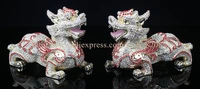 feng shui big kylin chinese dragon display chinese kylin dragon enamel bejeweled rhinestone decor trinket jewelry box 2pcs pair