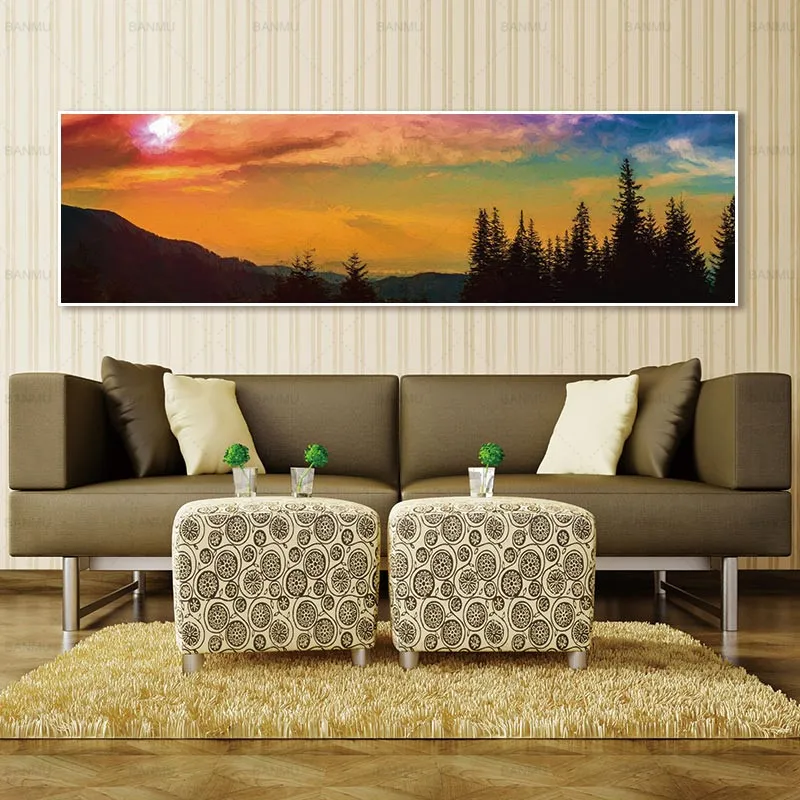 

painting Art picture wall picture sunset art prints canvas and posters no frame wall home decoration art wall picture canvas