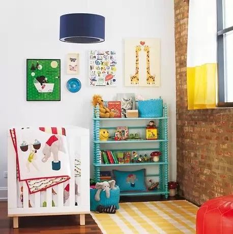 100% хлопок белый и желтый Прекрасный полоса занавес для детской комнаты детская