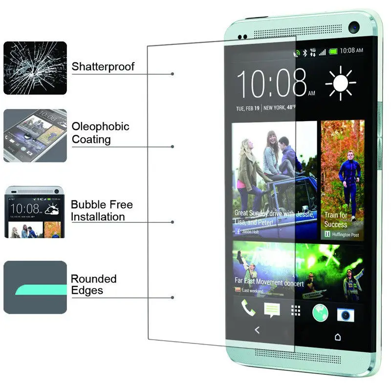 Защитное стекло для HTC Desire 626 закаленное 2.5D 9H Защитная пленка 626s D626W D626n D626d 626G + 4G
