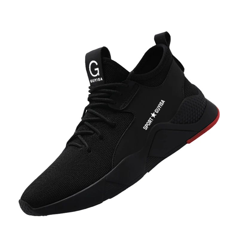 Большие размеры удобные мужские туфли для отдыха со стальным носком защитная