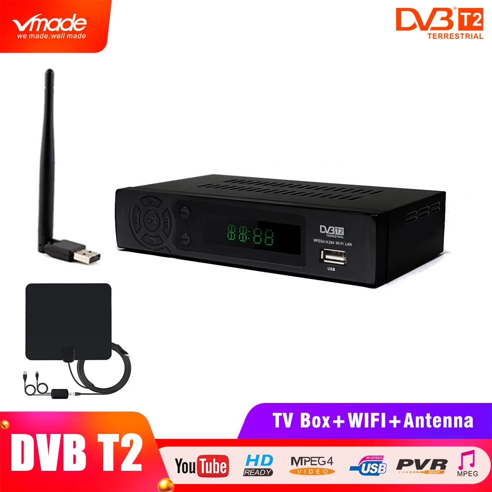 DVB T2 наземное приемное оборудование 8939 поддерживает H.264 MPEG 2/4 видео демодулато +