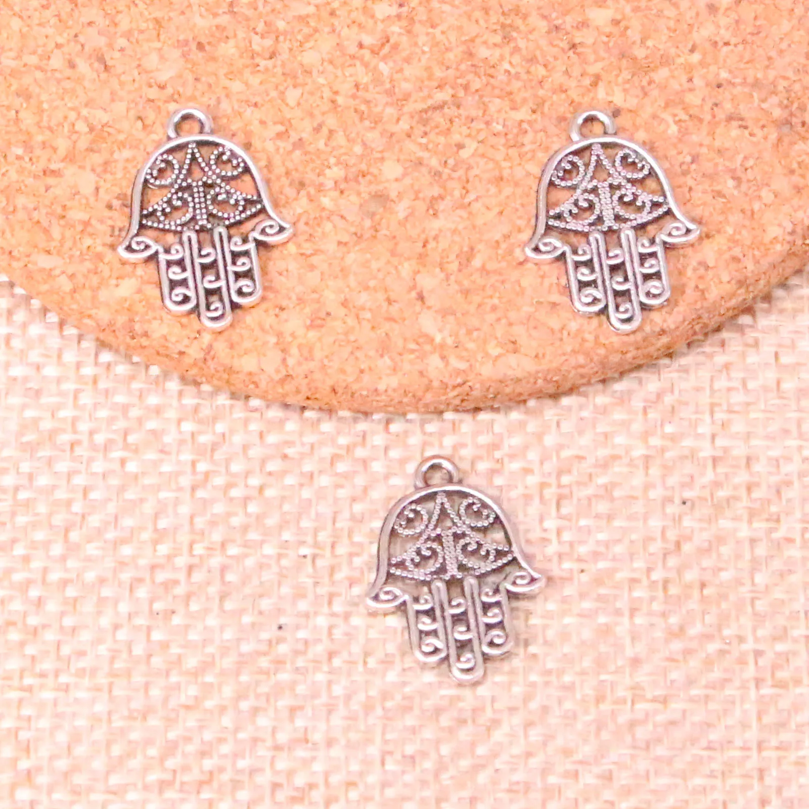 Подвески с покрытием под античное серебро 35 шт. фурнитура для изготовления