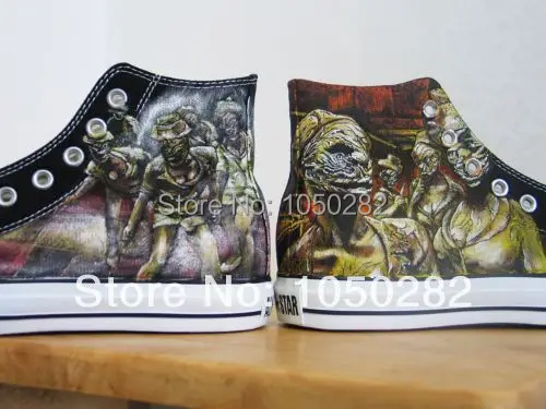Drop shipping Silent Hill Hand Painted Sneakers Shoes CUSTOM DESIGNED | Спорт и развлечения