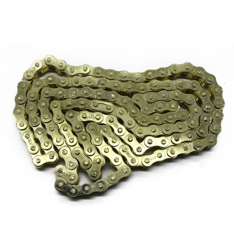 Мотоцикл pit dirt parts 428 102 звенья Золотая цепь для PIT PRO DIRT BIKE ATV QUAD 125cc 140cc 150cc|428 motorcycle