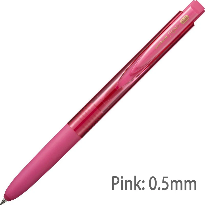 1pc pink0.5 UMN155 1 шт Mitsubishi Uni Япония гелевая ручка Uni-ball 0,38/0,5 мм 10 цветов Signo RT1 UMN155 Шариковая/нейтральная ручка школьные и офисные принадлежности - Цвет: 1pc pink0.5 UMN155