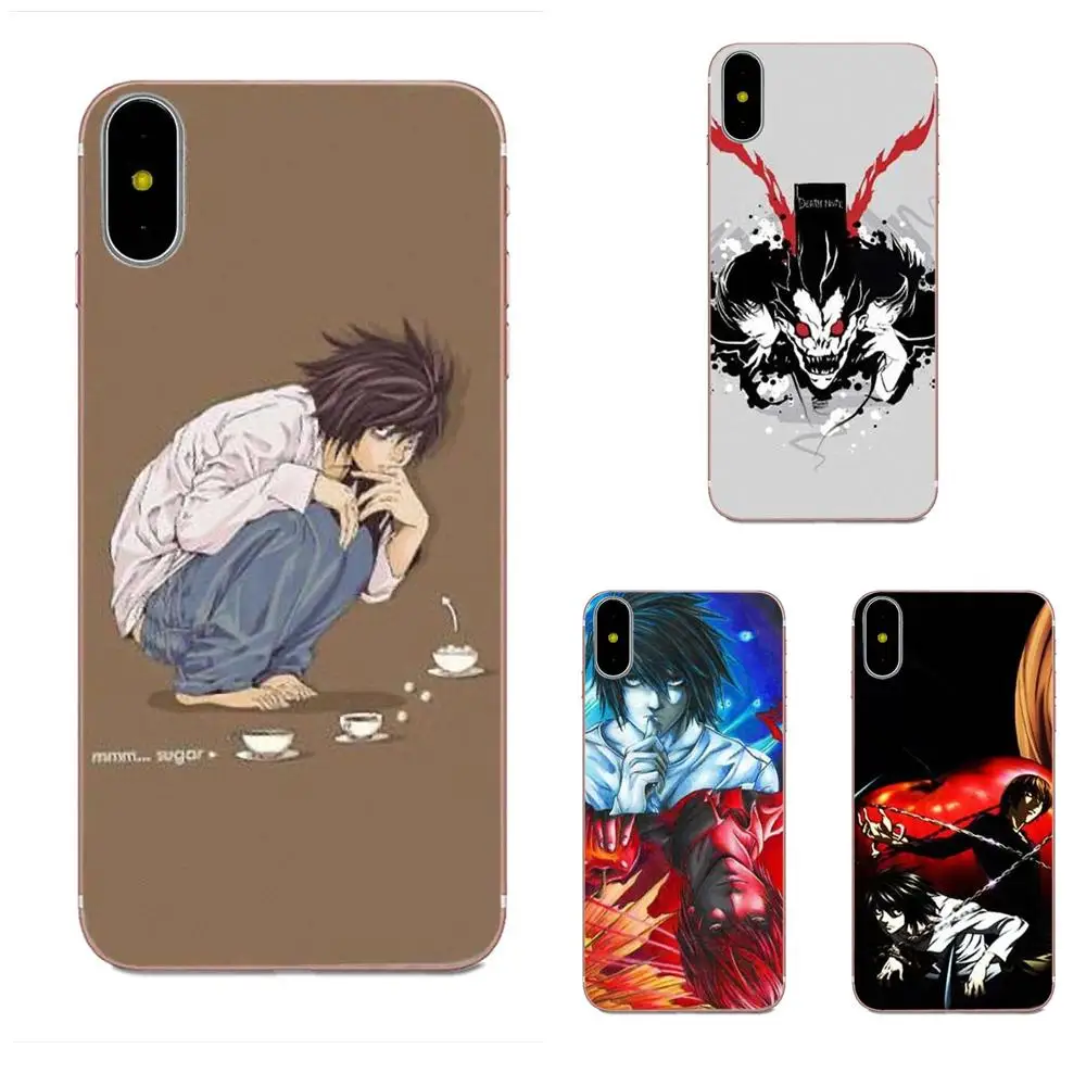 Мягкий ТПУ оригинал для Xiaomi Redmi Mi Note 7 8 9 SE Pro Lite Go Play Death Note|Чехлы-накладки| |