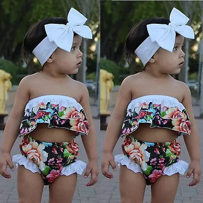 Милый ежедневно Повседневное Summer Infant Обувь для девочек Комбинезон 3 шт. Комплект