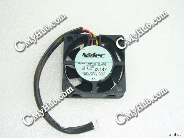 Подлинный для Nidec D04R 12TM 09B DC12V 0.08A 4pin 3 провода 4015 40X40X15 мм вентилятор охлаждения|cooling