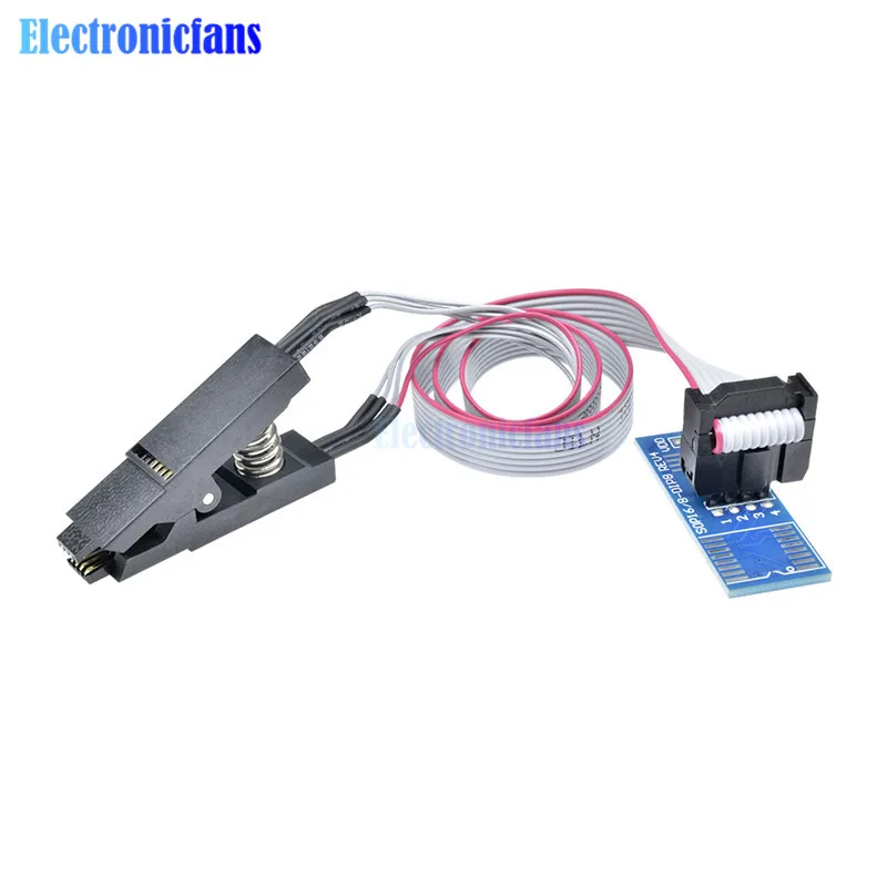 USB программист серии CH341A 24 EEPROM писатель 25 SPI Flash BIOS + SOIC8 SOP8 SOP Формат Флэш чип зажим