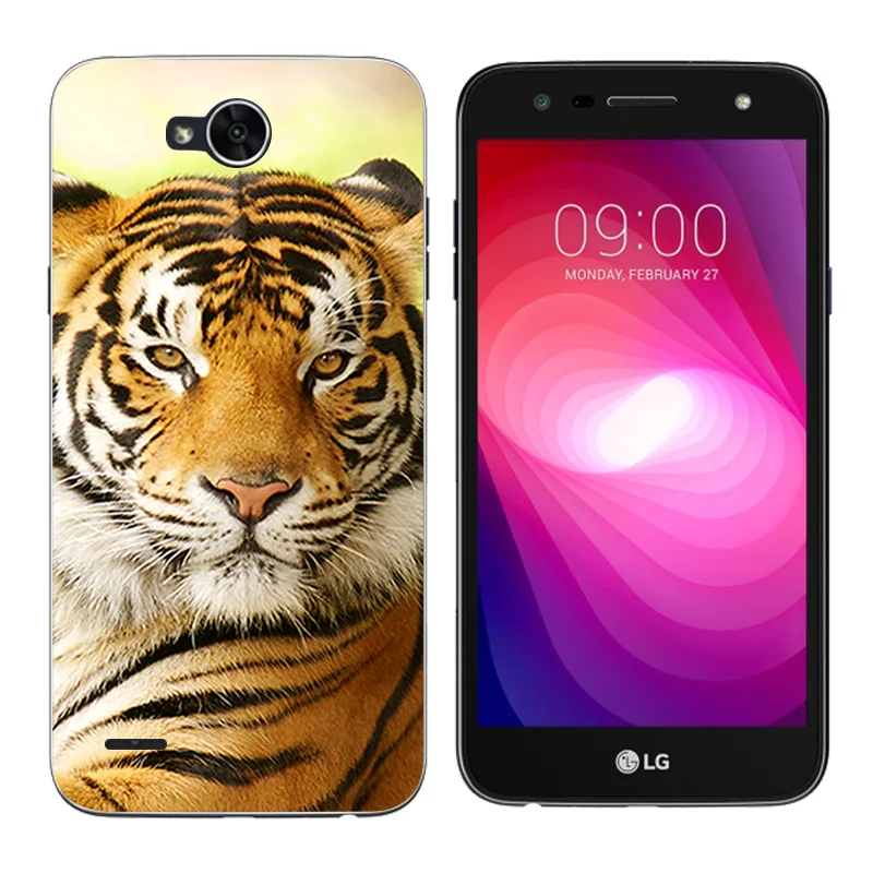 for LG X Power 2 Silicone Case K10 Cover Expression Printing Soft TPU Mobile Phone Bags K 10 |
