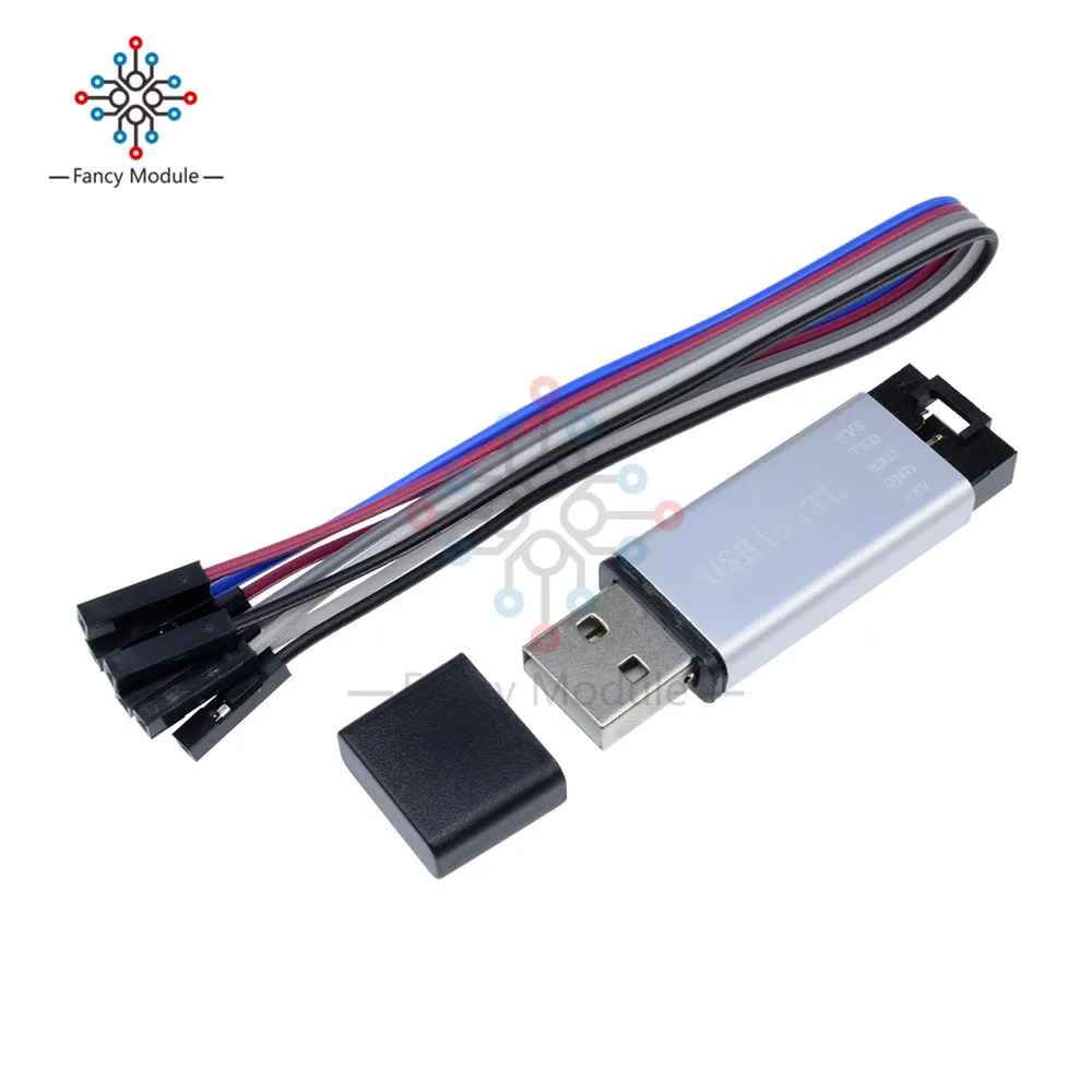 USB 2 0 к TTL UART 5 контактный модуль последовательный преобразователь CP2102 STC PRGMR с