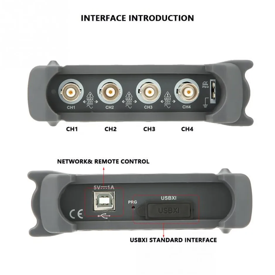 Hantek PC 6074BC на базе 1GSa/s 4 канала USB цифровой осциллограф 4CH 70 МГц полоса