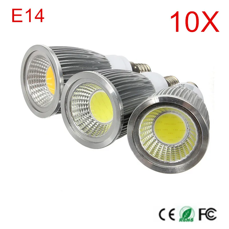 

10pcs Super Bright E14 Bulbs Light Led Bulb Warm/Cold White AC85-265V 9W 12W 15W E14 COB LED lamp light E14 led Spotlight