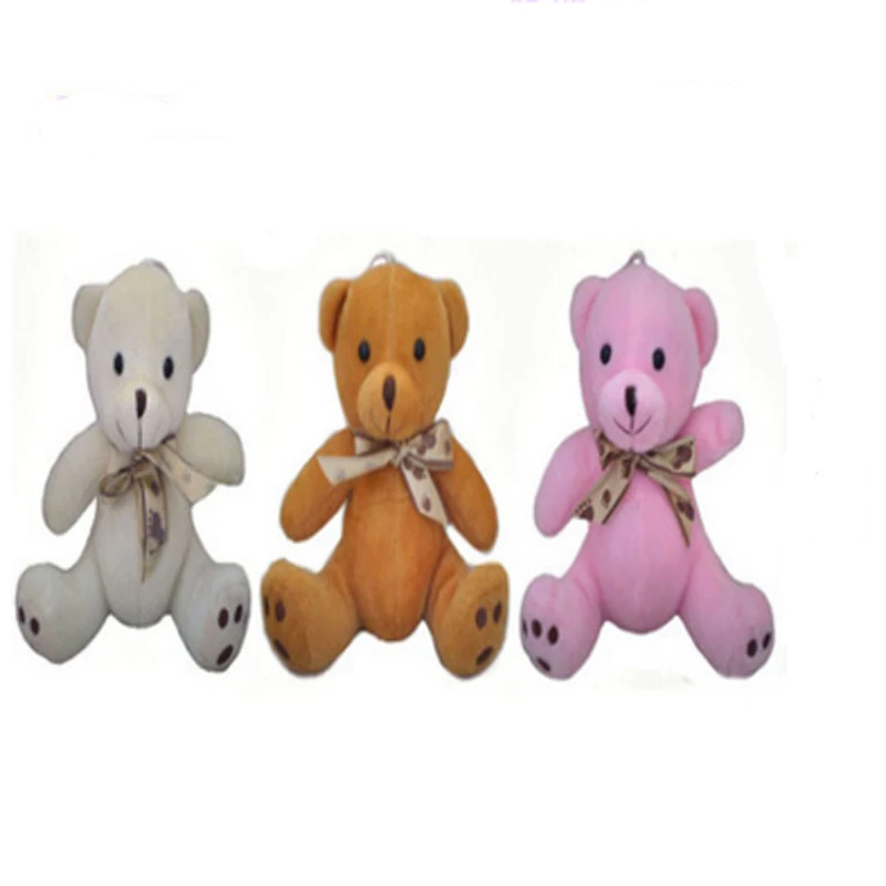 

10pcs/lot free shipping 15cm Cartoon sitting plush bear wedding Pendant plush children toy Promotion gift wholesale