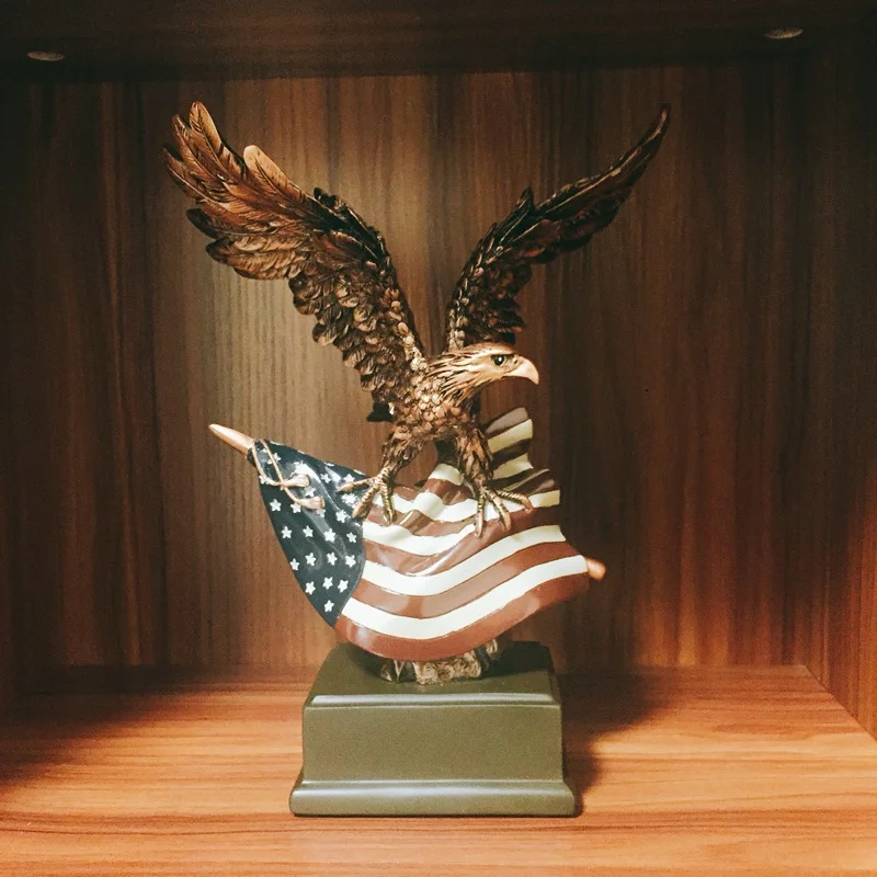 Винтаж Творческий смолы American eagle статуя кафе Домашний декор ремесел украшения