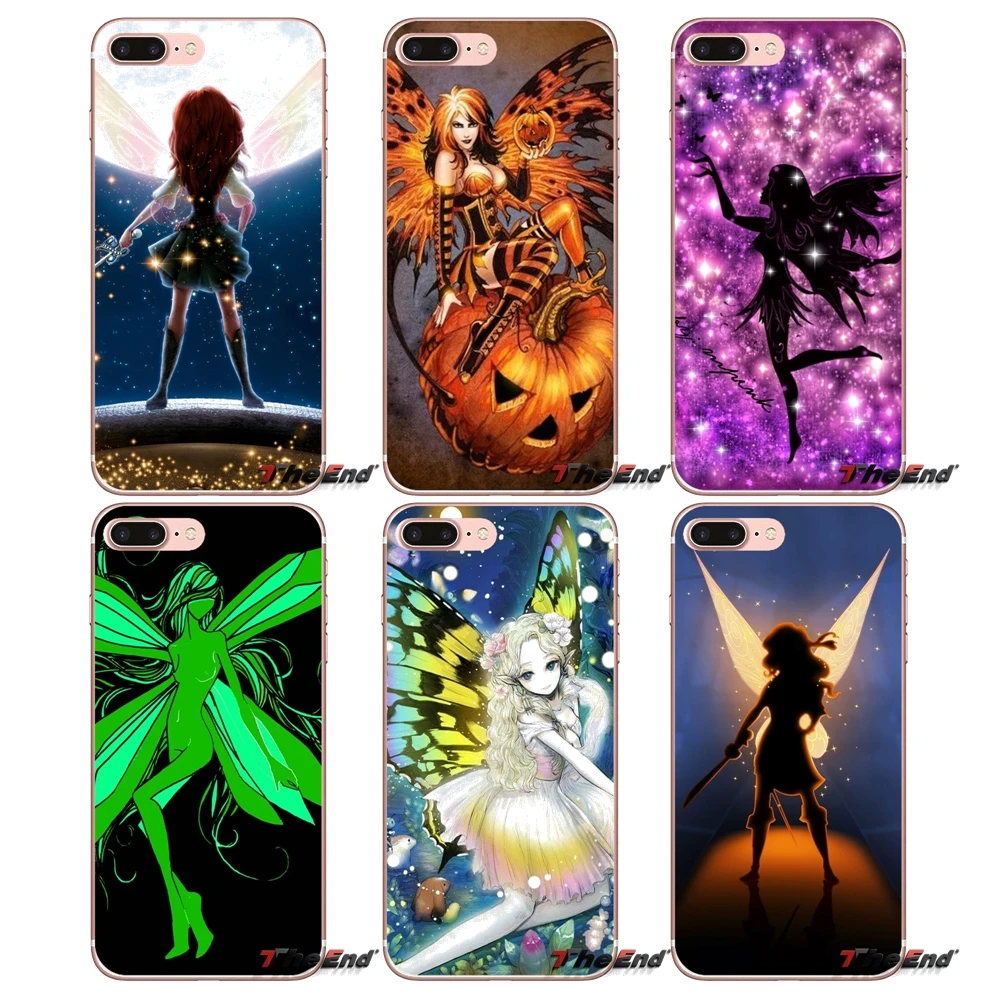 Прозрачный чехол из ТПУ для iPhone X 4 4S 5 5S 5C SE 6 6S 7 8 Plus Samsung Galaxy J1 J3 J5 J7 A3 A5 2016 2017 pretty fairy